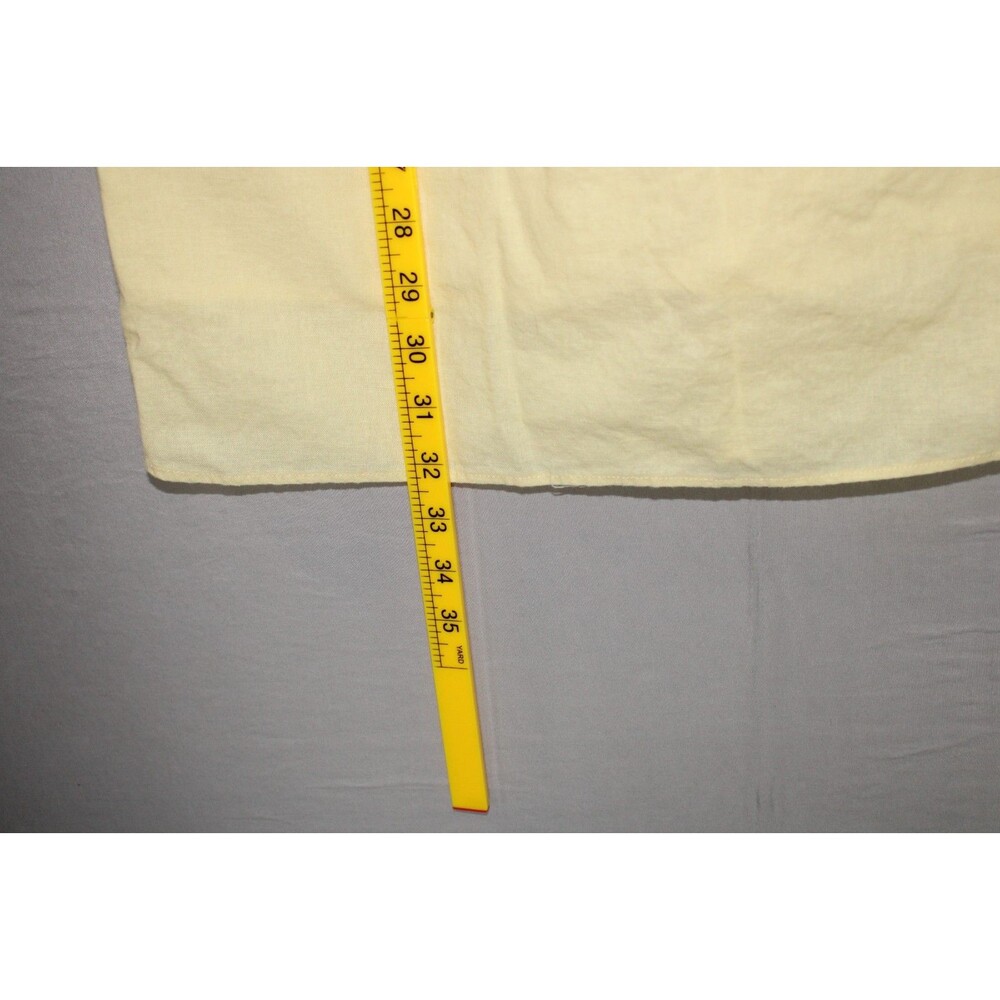 H&M Off-The-Shoulder Mini Dress Ruffle Collar Puff Sleeves Size Large Yellow - Picture 6 of 13